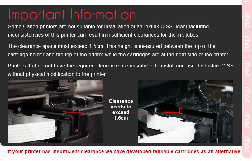 inlink from rihac is environmentally friendly and the best alternative to refilling cartridges
