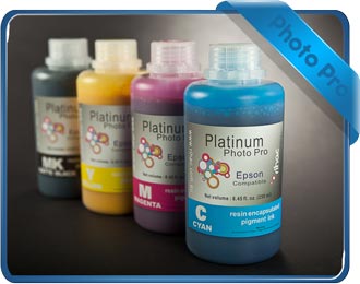 rihac Photo Pro resin encapsulated pigment ink suitable for use in Epson Stylus Pro 4450, 7400, 9400, 7450, 9450 cartridge T5432, T5433, T5434, T5438, T5442, T5443, T5444, T5448, T6132, T6133, T6134, T6138, T6142, T6143, T6144, T6148, T6123, T6124, T6122, T5672, T5673, T5674