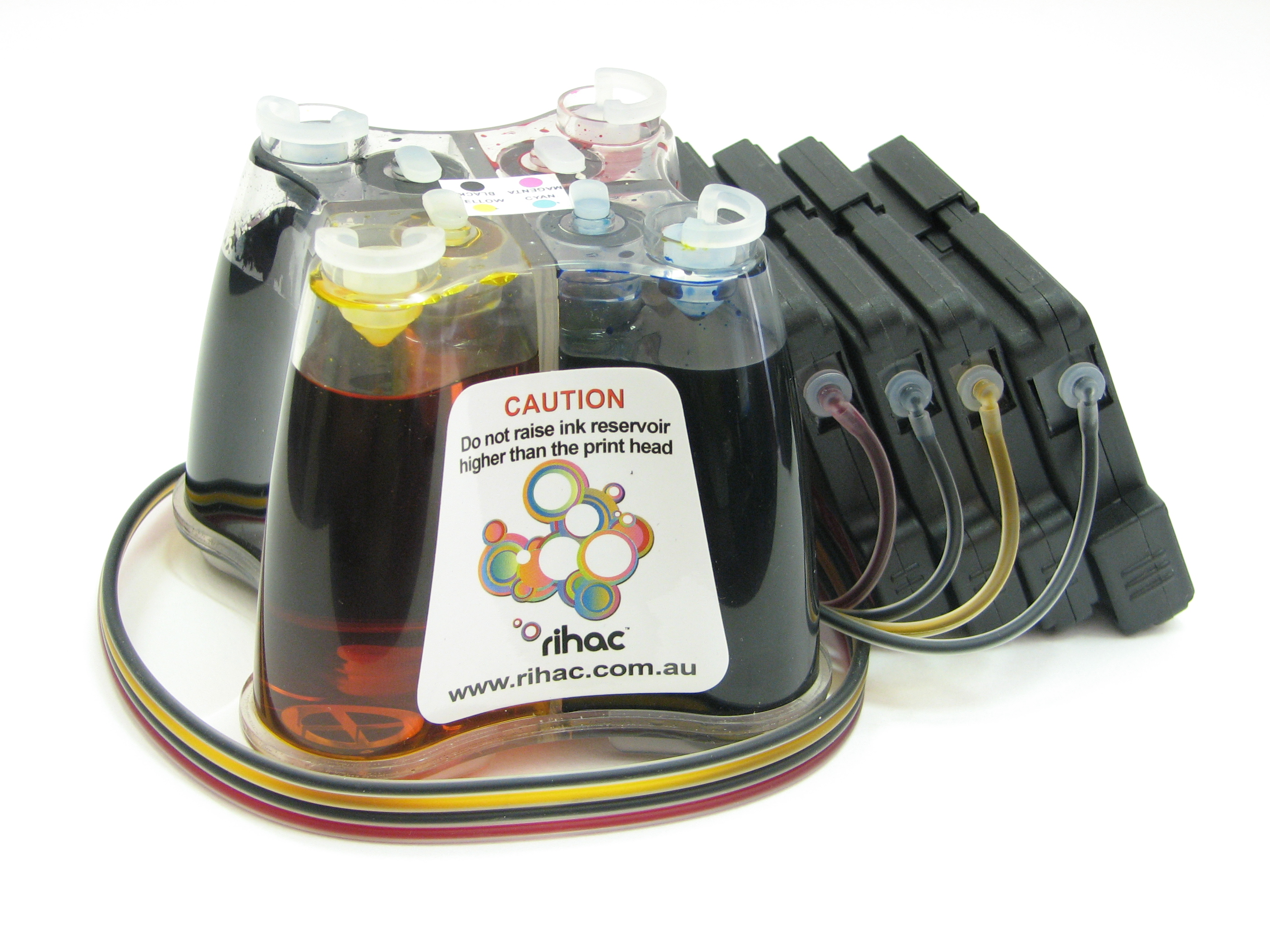100ml CISS rihac inking system Brother printer  CIS prefilled LC38 LC67 cartridges refillable ink inking system 