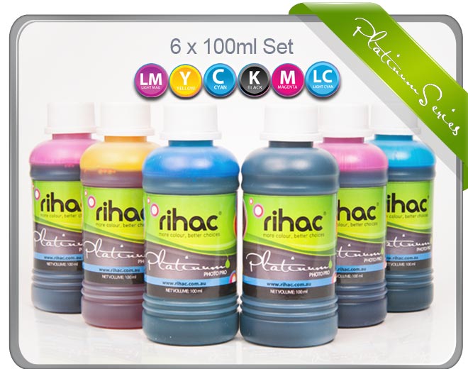 6 x 100ml ink set suitable for \'R\' series printers