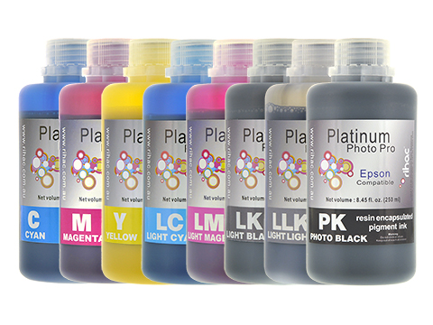 Photo Pro 8 x 250ml Pigment Ink for Epson Stylus Pro 4800 (PK Kit)