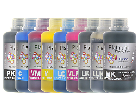 Epson Stylus Photo R3000 Refillable Ink Cartridge 250ml Starter Kit T1571-T1579 with pigment ink