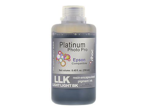 Photo Pro 250ml LLK Light Light Black Pigment Ink for Epson Stylus Pro 4800