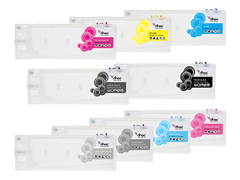 Epson Stylus Pro 4880 Refillable Ink Cartridge 250ml Starter Kit T6061-T6138 with Pigment Ink