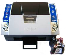 100ml CISS rihac inking system Brother printer CIS prefilled LC47 cartridges refillable ink inking system 