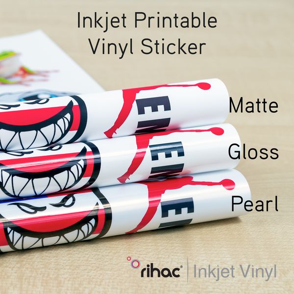rihac premium pearl gloss matte inkjet printable vinyl sticker paper