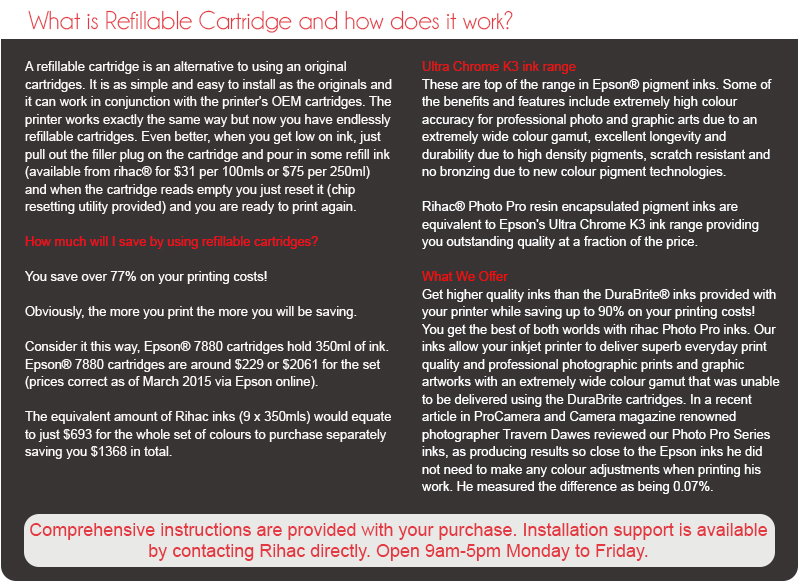 inlink from rihac is environmentally friendly and the best alternative to refilling cartridges