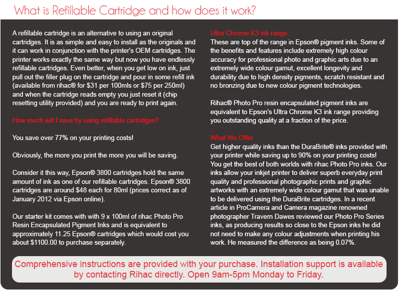 inlink from rihac is environmentally friendly and the best alternative to refilling cartridges