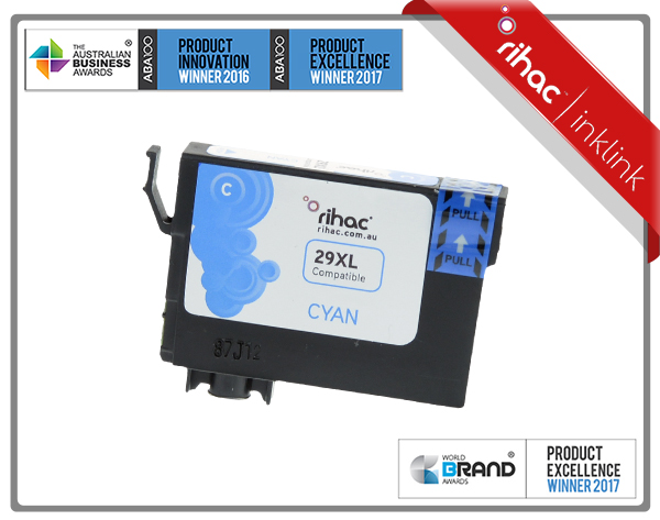 29XL Cyan Rihac Premium Ink Cartridge