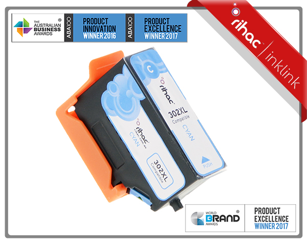 302XL Cyan Rihac Premium Ink Cartridge
