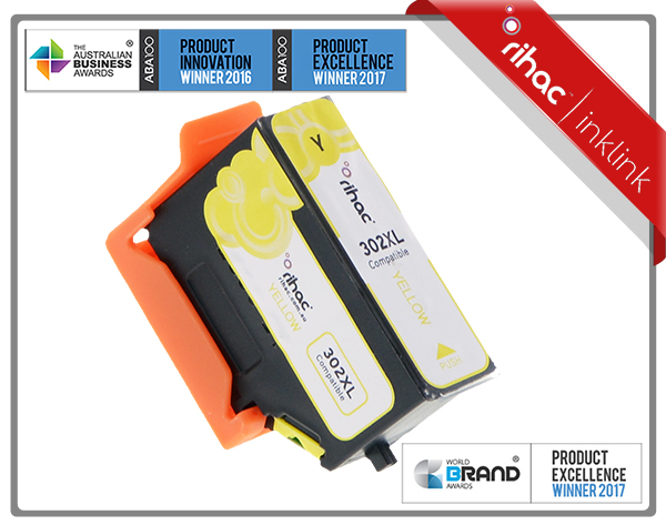 302XL Yellow Rihac Premium Ink Cartridge