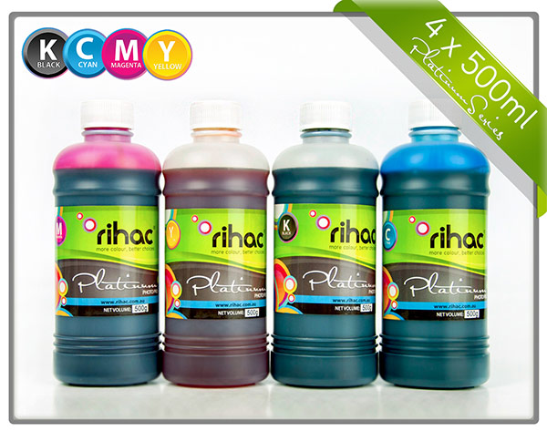 4 x 500ml Ink Set Brother to suit  LC133 & LC233 Cartridges