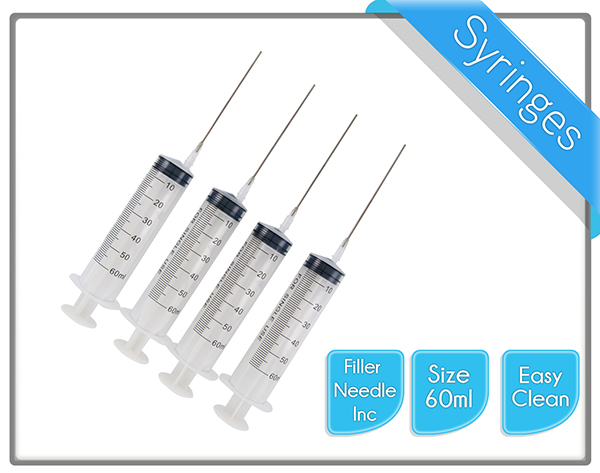 4 x 60ml Syringe Set with needles