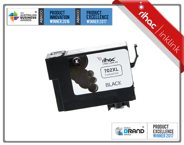 702XL Black Rihac Ink Cartridge