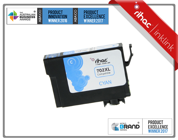 702XL Cyan Rihac Ink Cartridge