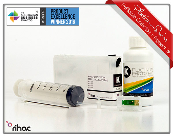 Workforce Pro WF-4630 and WF-4640 786/786XL Black Cartridge & Pigment Ink