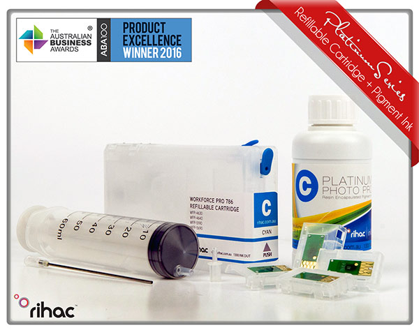 Workforce Pro WF-4630 and WF-4640 786/786XL Cyan Cartridge & Pigment Ink