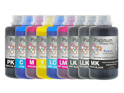 Photo Pro 9 x 250ml Pigment Ink Set 3800