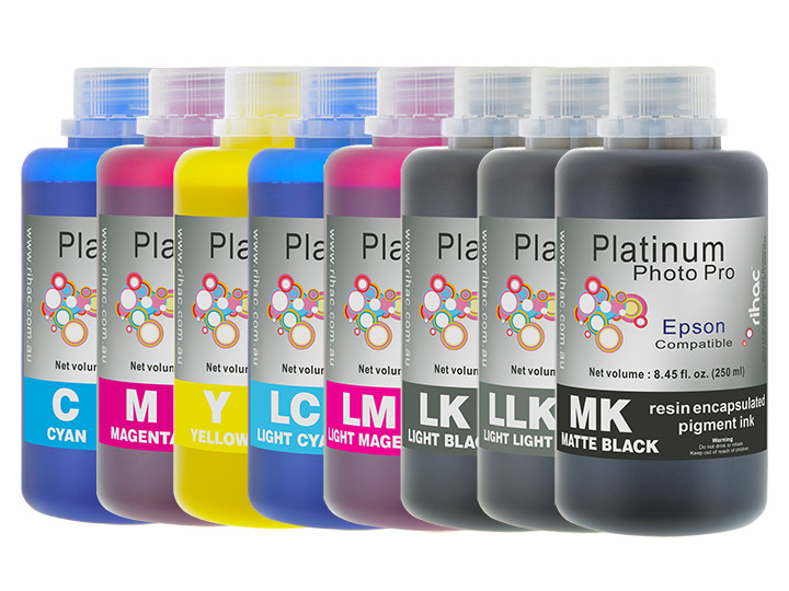 Photo Pro 8 x 250ml ink set with Matte Black (MK) Stylus Photo 9800