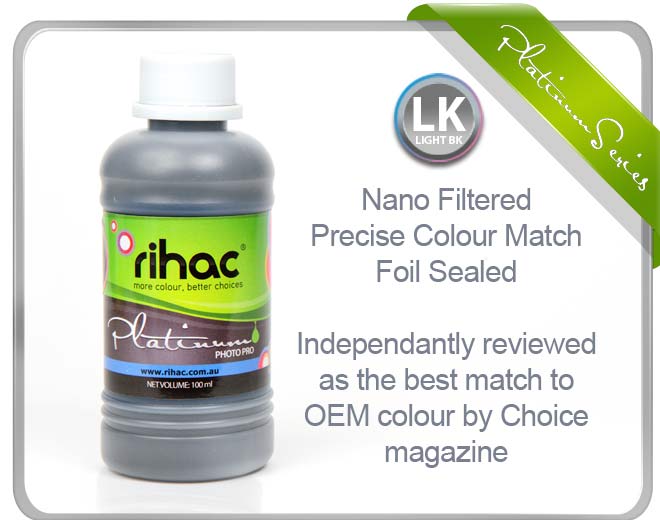 100ml Light Black ink T0967 compatible