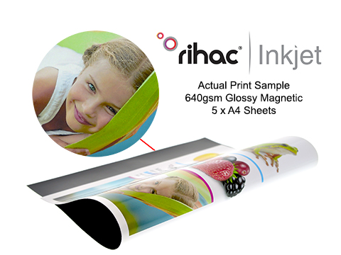 rihac A4 Glossy Magnetic Photo Paper 640gsm 5 Sheets