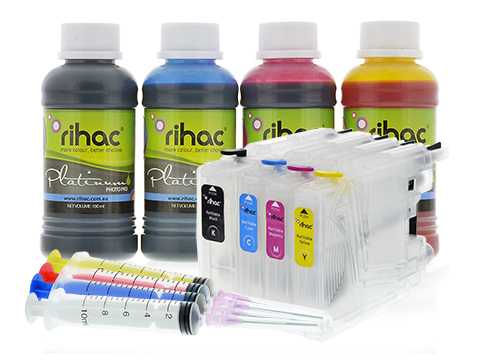 Refillable Cartridge Starter Kit for Brother LC73 & LC77