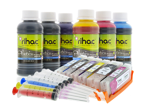 6 x PGI-680 & CLI-681 Chipped Refillable Cartridge Starter Kit