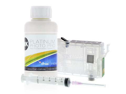 R2000 Refillable Cartridge Matte Black 100ml Starter Kit
