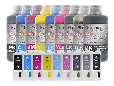 Epson SureColor P600 SC-P600 250ml Refillable ink cartridge starter kit with pigment ink