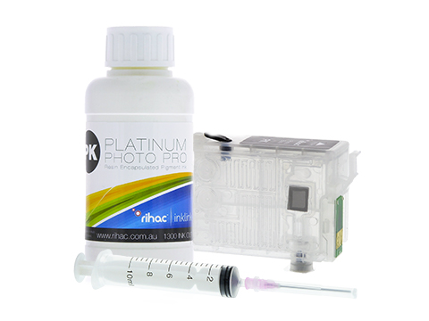 Epson R3000 Photo Black Refillable ink cartridge starter kit T1571 with pigment ink