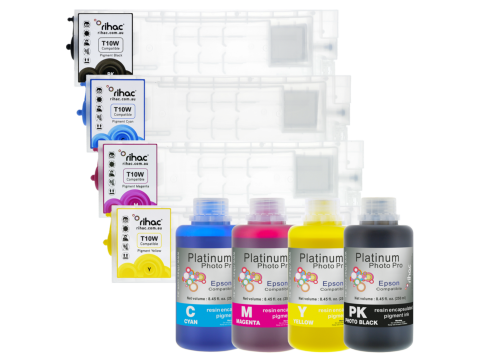 Epson T10W refillable ink cartridge & ink for Workforce Pro WF-C5310 WF-C5390 WF-C5810 & WF-C5890