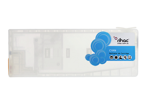 Epson Stylus Pro 7450 Cyan refillable 400ml ink cartridge with resettable chip