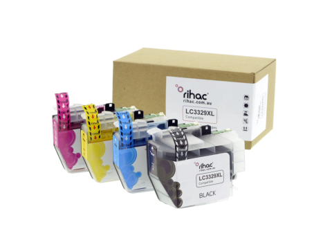 Rihac LC3329XL Dye Ink Cartridge Set (KCMY)