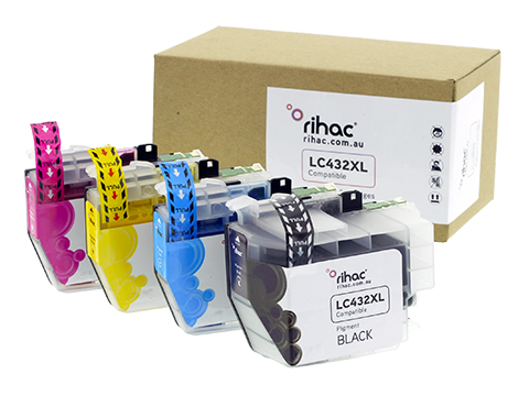 LC432XL Pigment Rihac Ink Cartridge Set