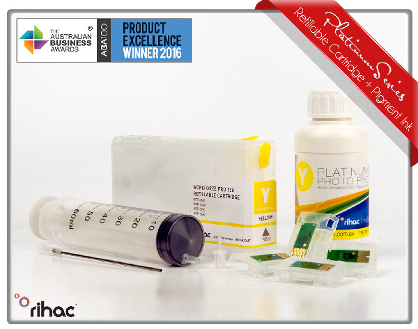 Workforce Pro WF-4630 and WF-4640 786/786XL Yellow Cartridge & Pigment Ink